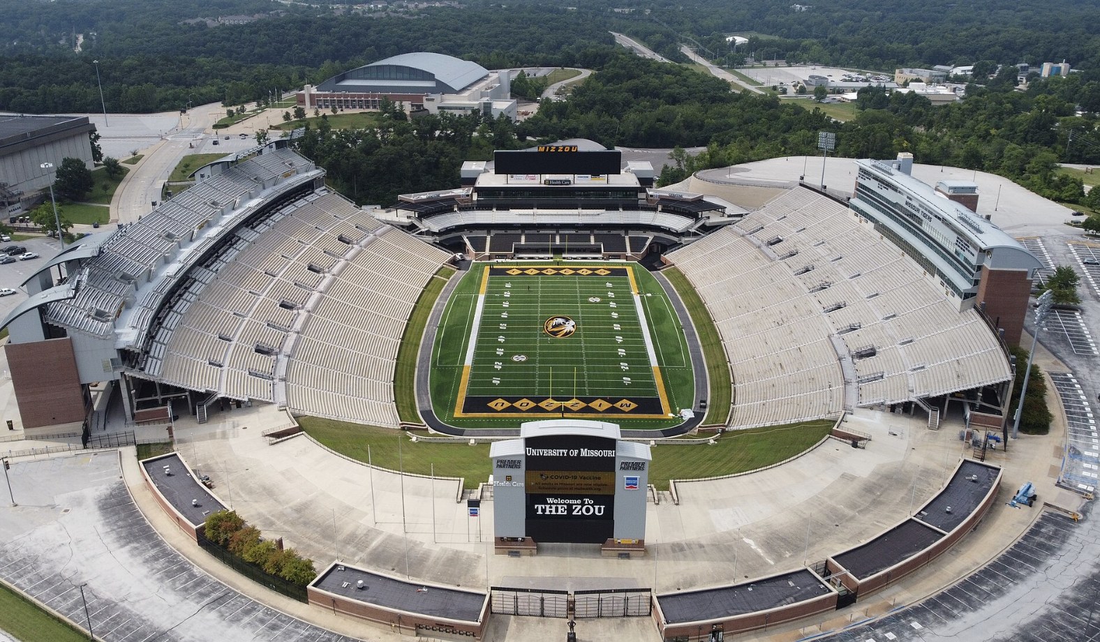 Faurot Field, home of Missouri Tigers football, in Columbia